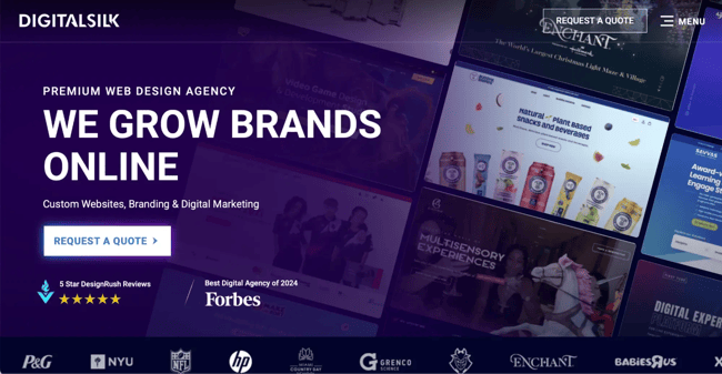 digital marketing website, digital silk